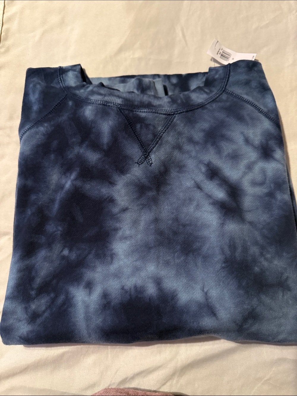 Old Navy Blue Tie-Dye Crewneck Sweatshirt